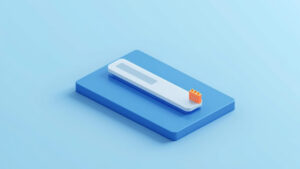 検索結果に表示される日付をイメージしたアイソメトリックイラスト